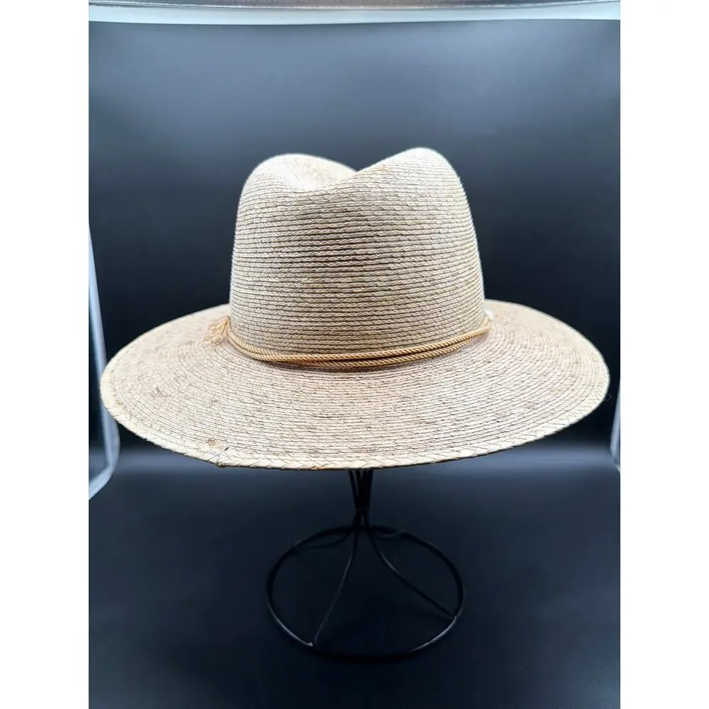 Legitimo Sahuayo Mexico Palm Straw Cowboy Hat Size 55 US 6 7/8 Small Western Cap